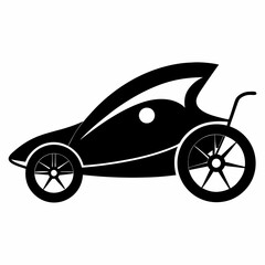 Velomobile Black silhouette