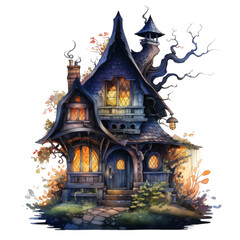 Enchanting Cottage Nestled Among Twisted Branches