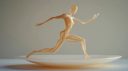 Fototapeta premium Running Figure.