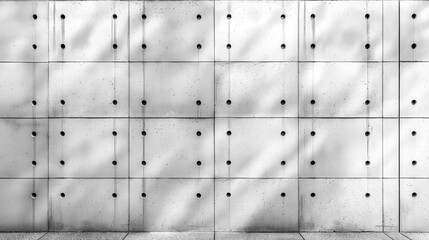 A wall with many holes in it