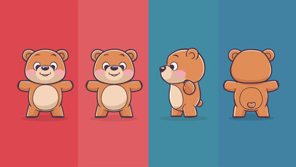 Naklejka premium 2d vector illustration for cartoon character design for kids and comic book stickers printing and cartoon movie 