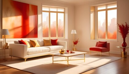 Photo interior modern design room 3d illustration