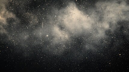 Obraz premium vast expanse of the starry night sky filled with countless tiny stars, distant galaxies, and nebulous clouds, creating a mesmerizing celestial scene.