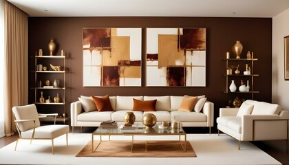 Obraz premium Photo interior modern design room 3d illustration