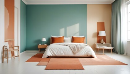 Photo interior modern design room 3d illustration