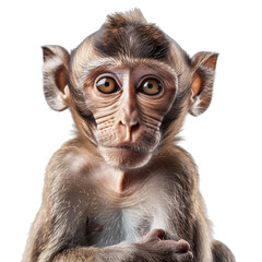Close-up Portrait of a Young Monkey