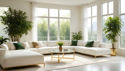 Fototapeta premium Photo interior modern design room 3d illustration