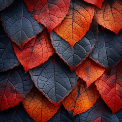 Obraz premium A close up of leaves with water droplets on them