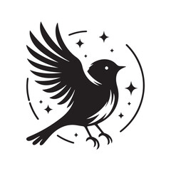 Bird silhouette vector illustration design