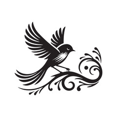 Bird silhouette vector illustration design