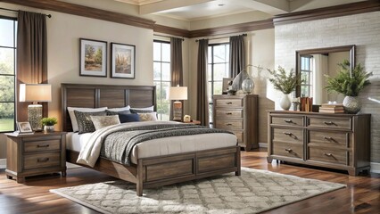 Sleek and sophisticated bedroom furniture sets available in Linden, NJ, combining contemporary style with cozy comfort.
