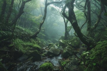 Misty Forest of Yakushima, Japan