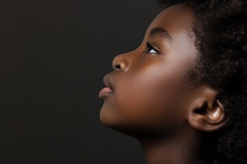 African American Child's Curiosity