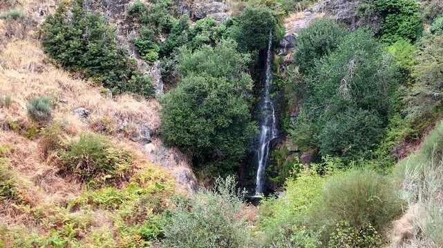 Cascada de agua en la monta&ntilde;a