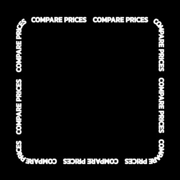 Animated square video with a rotating border containing the phrase "Compare Prices" repeated in white with a glow on a black background.