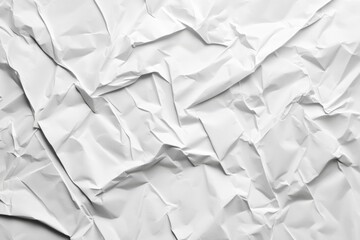 Obraz premium Crumpled white paper background