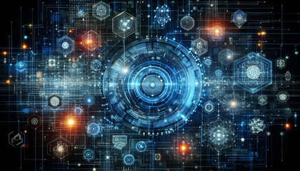 Fototapeta premium tech background