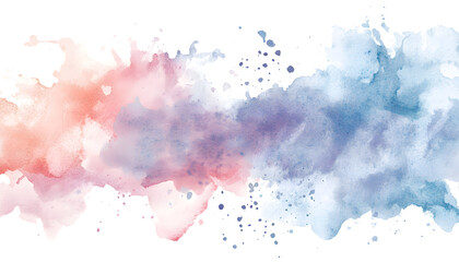 Obraz premium Soft watercolor splashes or strokes in muted tones, offering an artistic yet understated look