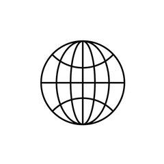 Globe icon. Internet icon. Vector Illustration
