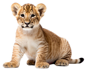 Obraz premium PNG Baby liger wildlife animal mammal.