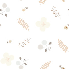 Seamless pattern with flowers
