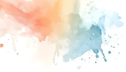 Obraz premium Soft watercolor splashes or strokes in muted tones, offering an artistic yet understated look