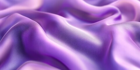 Obraz premium 3D rendering of a blurred purple fabric background with soft focus and space for design