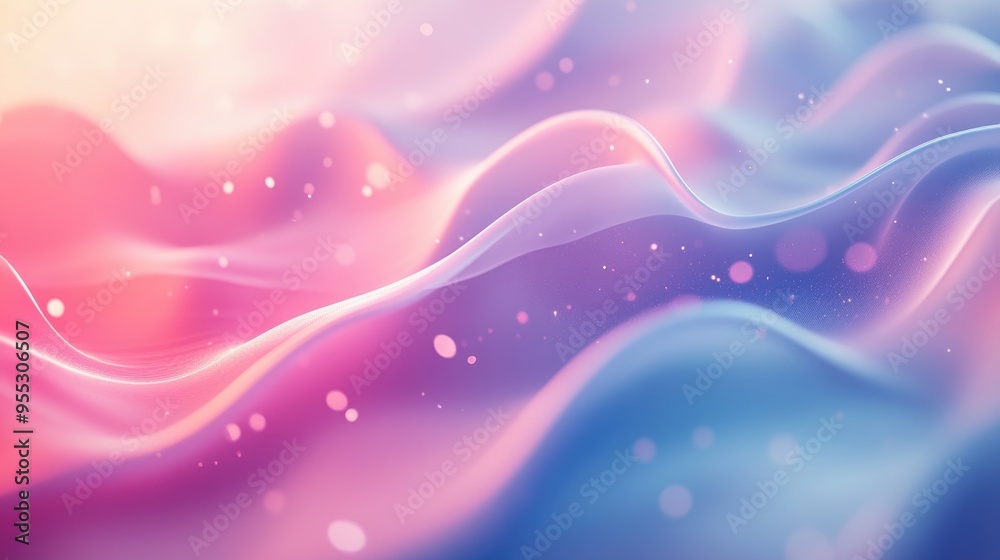Poster 3D rendering of blurred background featuring soft gradient abstract graphics for illustration