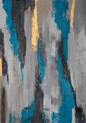 Colorful modern artwork, abstract paint strokes, oil painting on canvas. Acrylic art, artistic texture. Brush daubs and smears grunge background, hand painted pattern