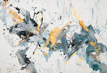 Modern impressionism technique. Wall poster print template. Abstract painting art. Hand drawn by dry brush of paint background texture. Oil painting style. Artistic pattern for web or graphic design.