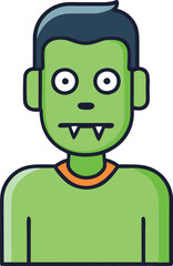 A zombie cartoon vector for Halloween