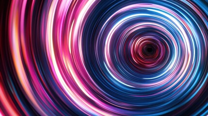 Obraz premium A swirling vortex filled with vibrant colors creates a mesmerizing effect, drawing the viewer into a dynamic and captivating depth