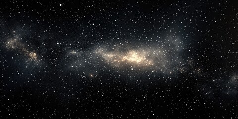 Obraz premium Stars and galaxy in a 3D cartoon rendering featuring a black starry background of the night universe and starfield