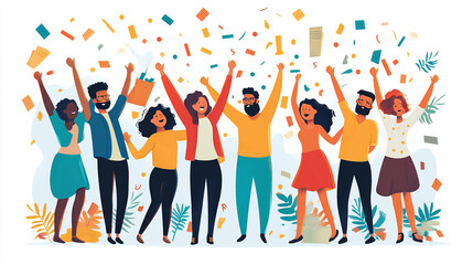 Obraz premium Promote a culture of recognition, where team members regularly acknowledge and celebrate each other's contributions and successes.