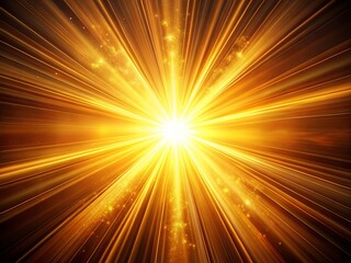 Naklejka premium Sunbeams filter through an opening, casting a golden glow and pinpointing a precise location, imparting a sense of