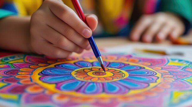 Mandalas designed for beginners children toddlers and seniors making the experience enjoyable and simple
