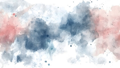 Obraz premium Soft watercolor splashes or strokes in muted tones, offering an artistic yet understated look