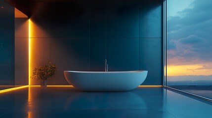 Elegant bathroom with a glass shower enclosure and modern finishes for a clean stylish vibe