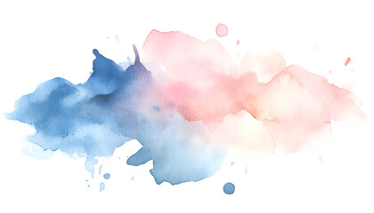 Obraz premium Soft watercolor splashes or strokes in muted tones, offering an artistic yet understated look