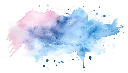 Obraz premium Soft watercolor splashes or strokes in muted tones, offering an artistic yet understated look