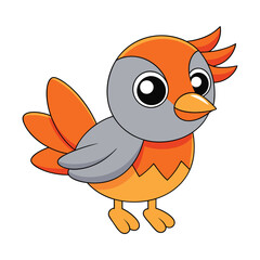 Bird cartoon vector illustration style design