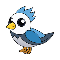 Bird cartoon vector illustration style design