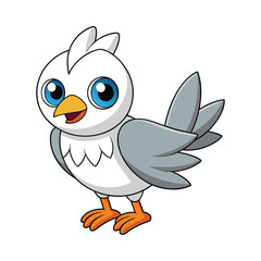 Bird cartoon vector illustration style design
