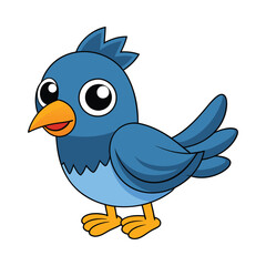 Bird cartoon vector illustration style design