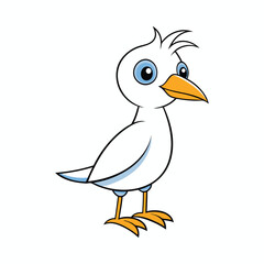 Bird cartoon vector illustration style design