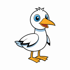 Bird cartoon vector illustration style design