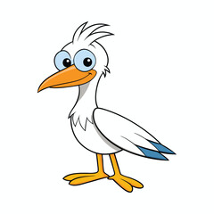 Bird cartoon vector illustration style design