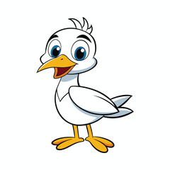 Bird cartoon vector illustration style design