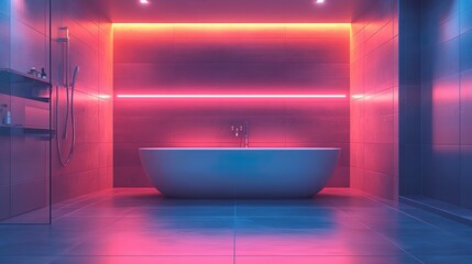 Contemporary bathroom with a glass shower and sleek finishes for a clean stylish ambiance