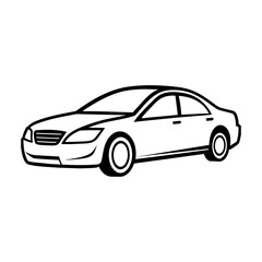 Obraz premium car isolated on white